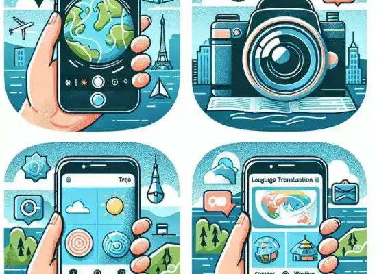 "Fitur HP Samsung untuk Traveling: Menampilkan peta, fotografi, dan aplikasi navigasi dalam satu layar, ideal untuk petualangan di luar negeri."